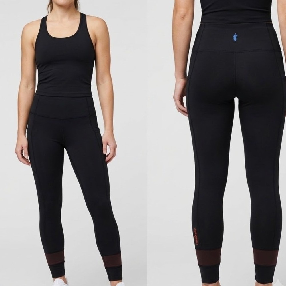 Cotopaxi Cerro Travel Tight Womens L Black High Rise 5-Pocket‎ Hiking Leggings